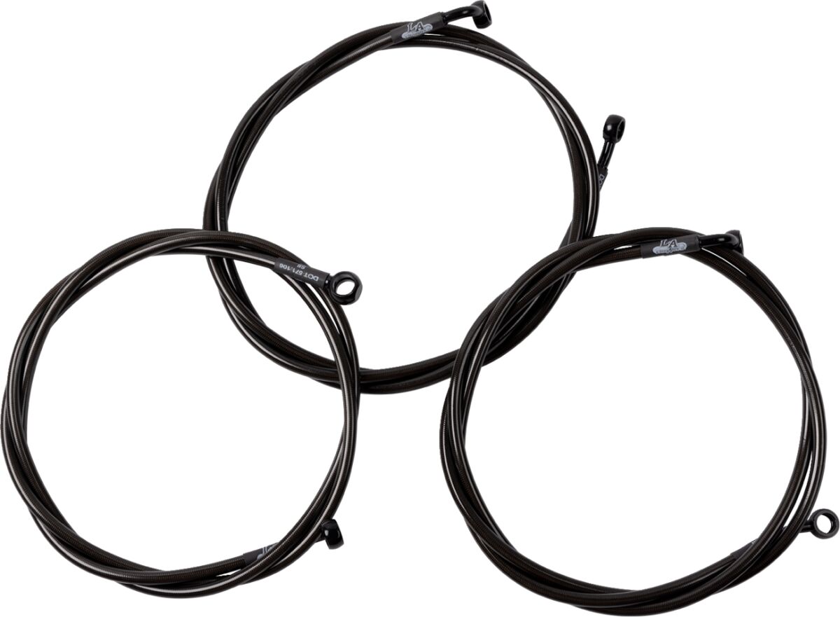La Choppers Brake Line 24"+ '08 '10 Fl Brake Lines Hoses Stainless La Choppers