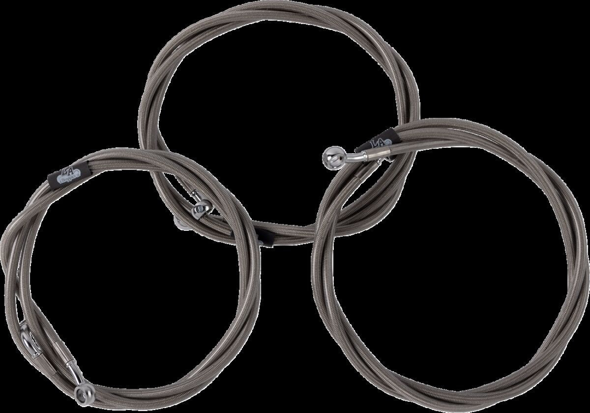 La Choppers Brake Line 24"+ '12 '14 Fl Brake Lines Hoses Stainless La Choppers