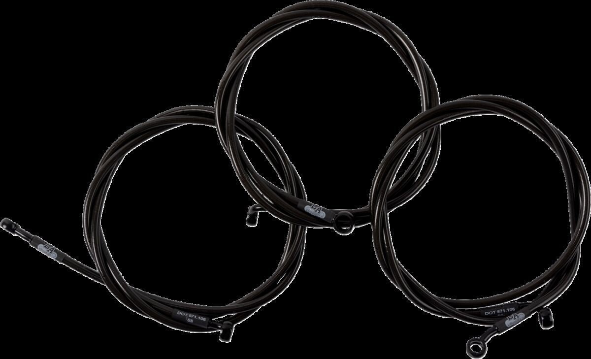 La Choppers Brake Line 24"+ '12 '14 Fl Brake Lines Hoses Stainless La Choppers
