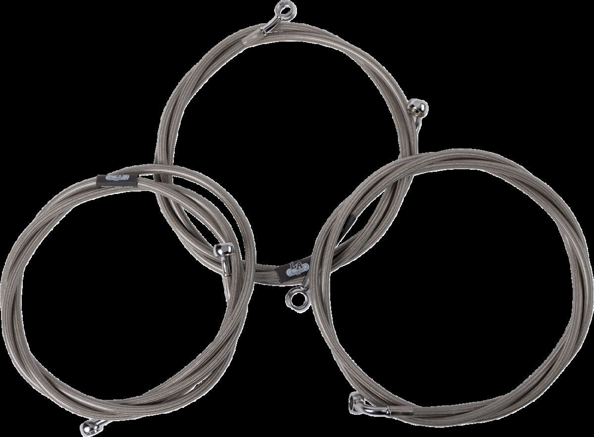 La Choppers Brake Line 24"+ '15 '17 Fl Brake Lines Hoses Stainless La Choppers