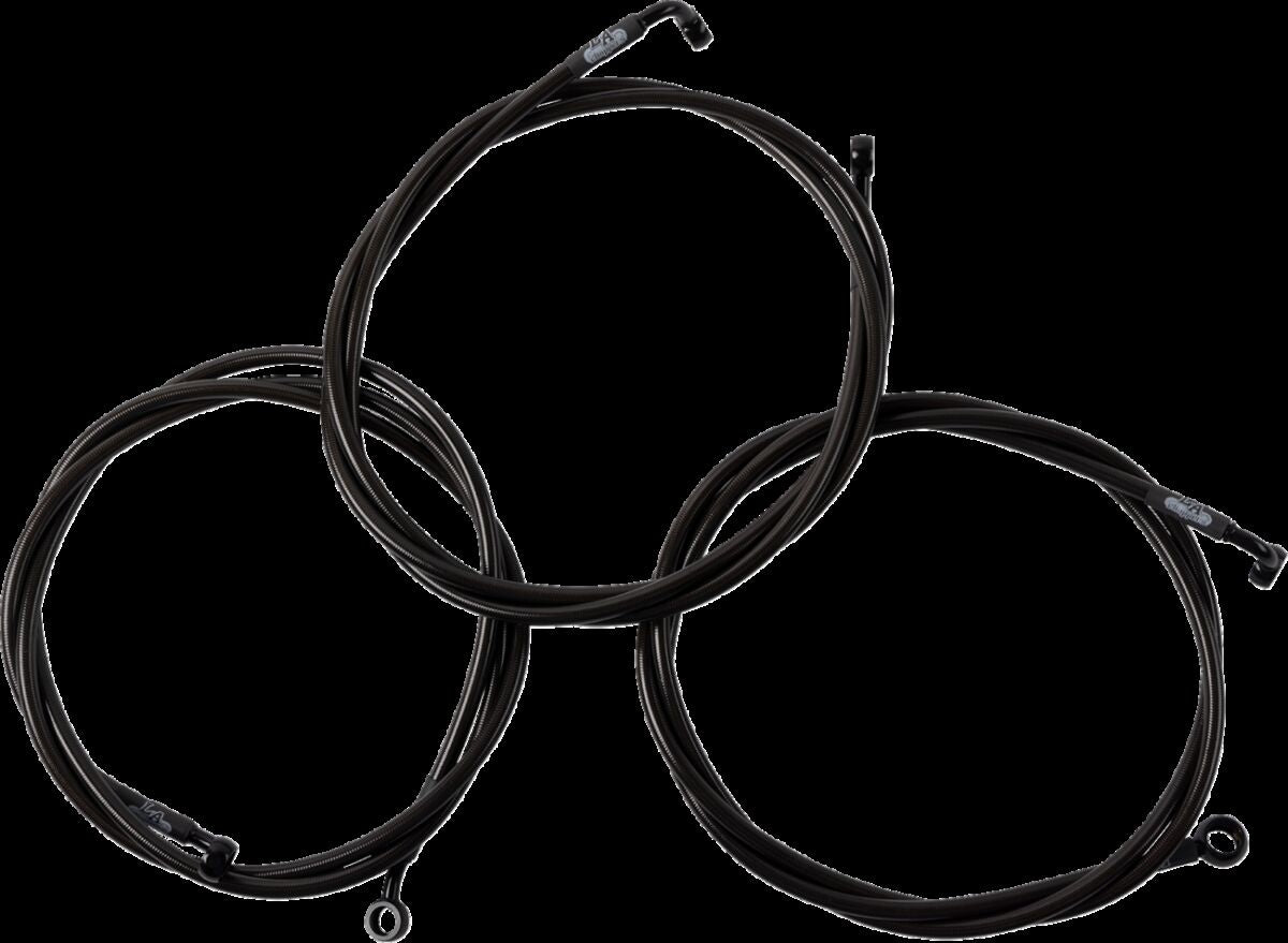 La Choppers Brake Line 24"+ '15 '17 Fl Brake Lines Hoses Stainless La Choppers