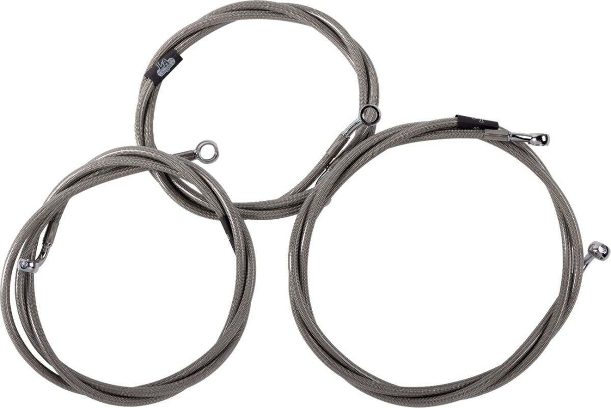 La Choppers Brake Line 24"+ '18 '20 Fl Brake Lines Hoses Stainless La Choppers
