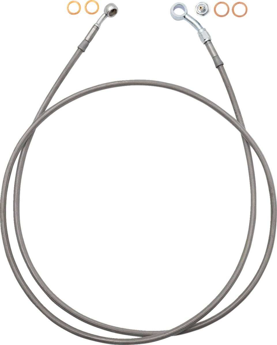 Fat Baggers Inc. Ez Install Brake Line Full Len BRAKE LINES-HOSES-STAINLESS ST Fat Baggers Inc.