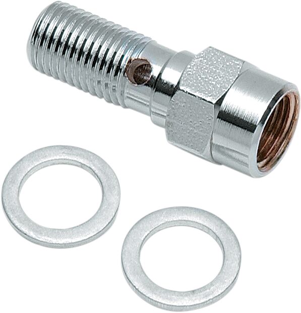 Drag Specialties Banjo Bolt 3/8 24 Adapr BRAKE LINE HARDWARE Drag Specialties