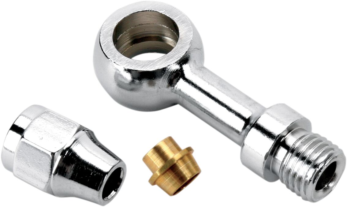 Drag Specialties Banjo Fttng 3/8/10 Mm Str BRAKE LINE HARDWARE Drag Specialties