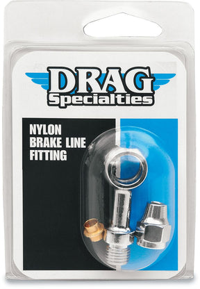 Drag Specialties Banjo Fitting 7/16 Strait BRAKE LINE HARDWARE Drag Specialties