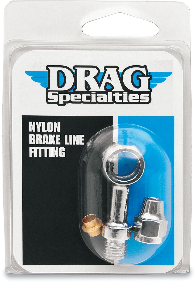 Drag Specialties Banjo Fitting 7/16 Strait BRAKE LINE HARDWARE Drag Specialties
