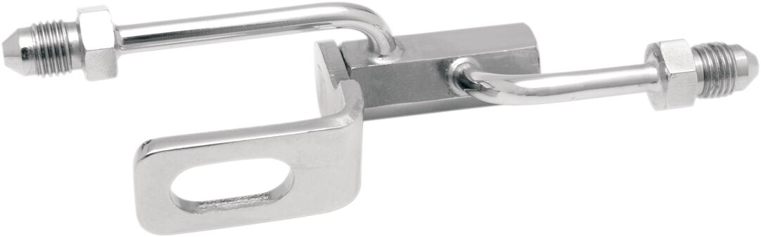 Goodridge Brake Tee Rear Chrome 1/8 Npt H D Softail 07 08 Brake Lines Hardware Goodridge
