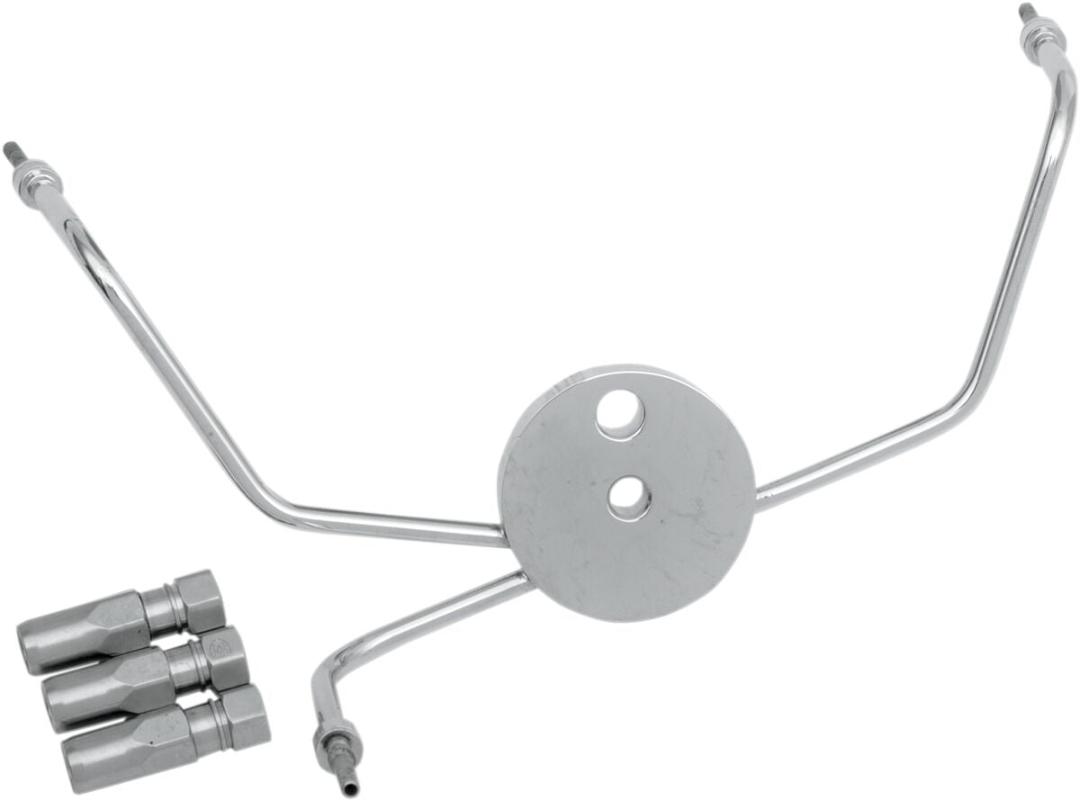 Magnum Shielding Tee Brake Byo 94 07 Flht BRAKE LINE HARDWARE Magnum Shielding