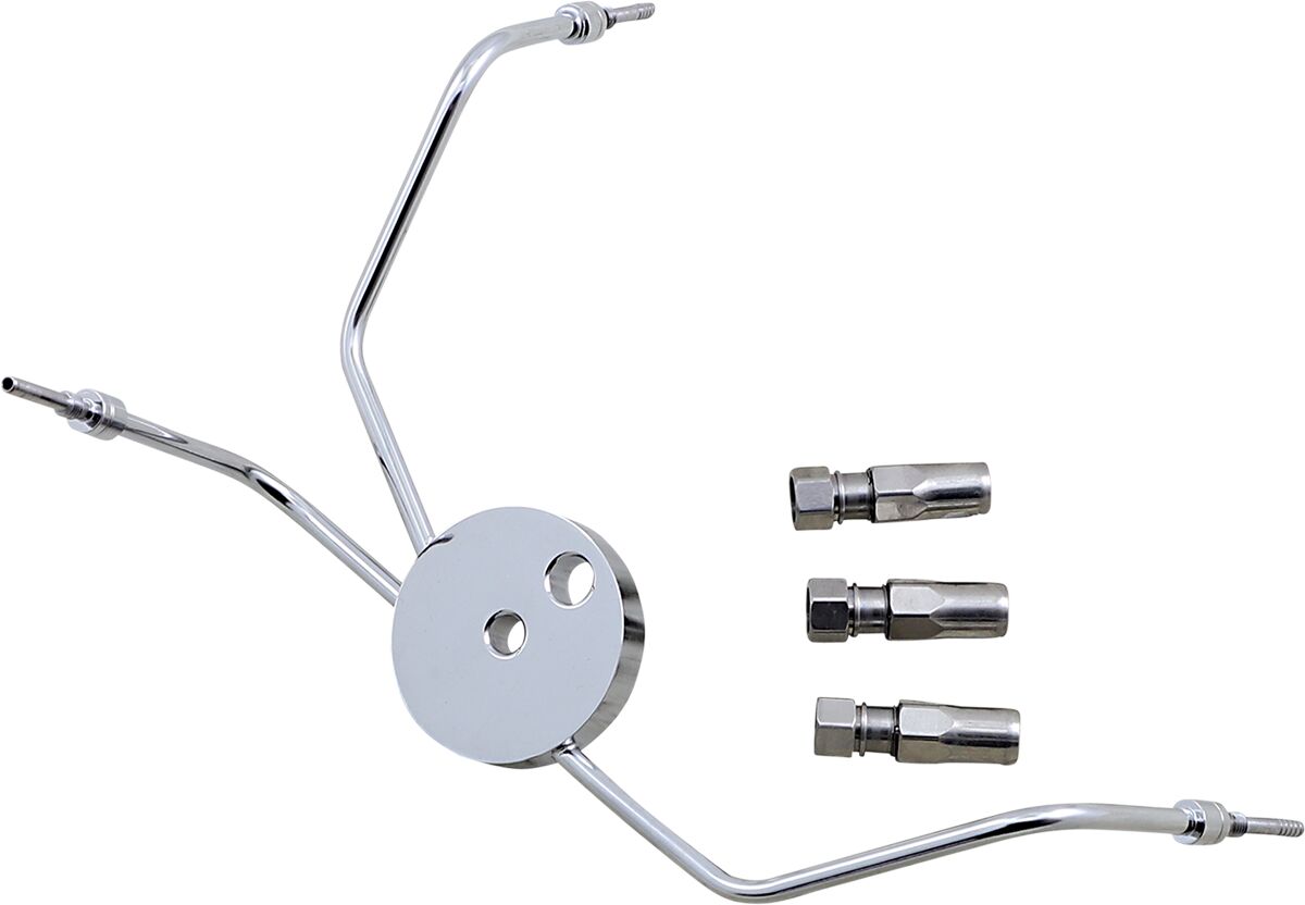 Magnum Shielding Tee Brake Byo 08 13 Flht BRAKE LINE HARDWARE Magnum Shielding