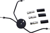 Magnum Shielding Tee Brk Byo 94 07 Flht Blk BRAKE LINE HARDWARE Magnum Shielding