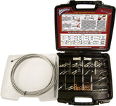 Magnum Shielding Byo Brake Kit Deluxe Chr BRAKE LINE HARDWARE Magnum Shielding