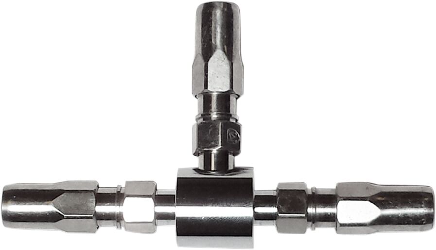 Magnum Shielding Tee Brake Byo Chrome BRAKE LINE HARDWARE Magnum Shielding