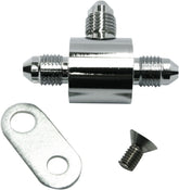 Magnum Shielding T Block W/Brkt An3 Chrome BRAKE LINE HARDWARE Magnum Shielding