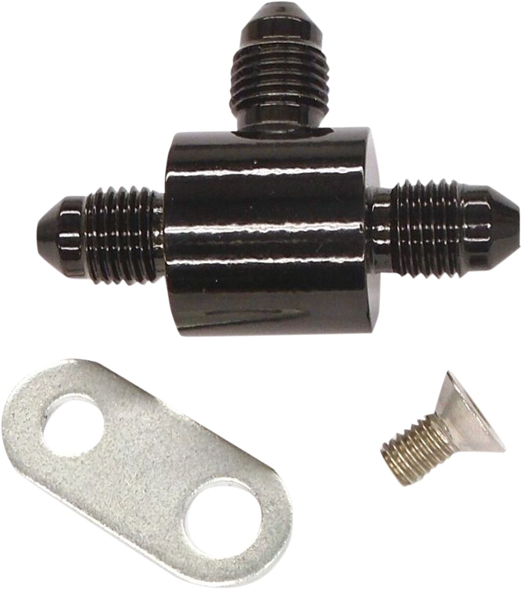 Magnum Shielding T Block W/Brkt An3 Black BRAKE LINE HARDWARE Magnum Shielding