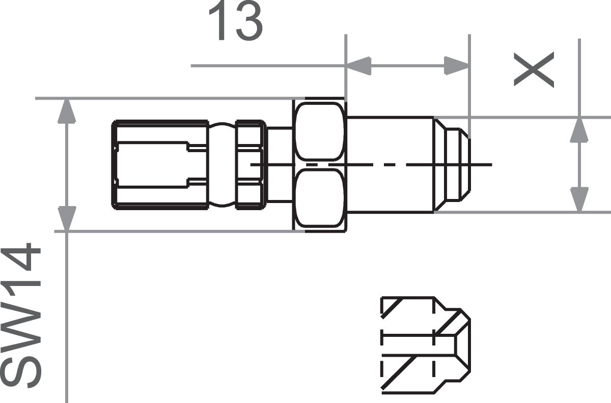 Trw Fit M10x1.25 Male Bl BRAKE LINE HARDWARE Trw
