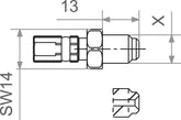 Trw Fit M10x1.0 Male Gd BRAKE LINE HARDWARE Trw