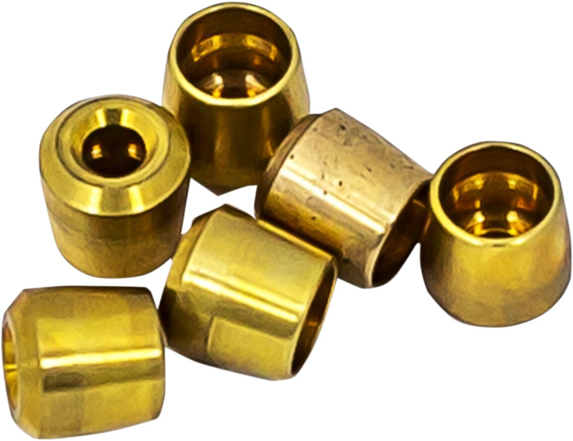 Goodridge Olive 02 Brass 6 Pk BRAKE LINE HARDWARE Goodridge