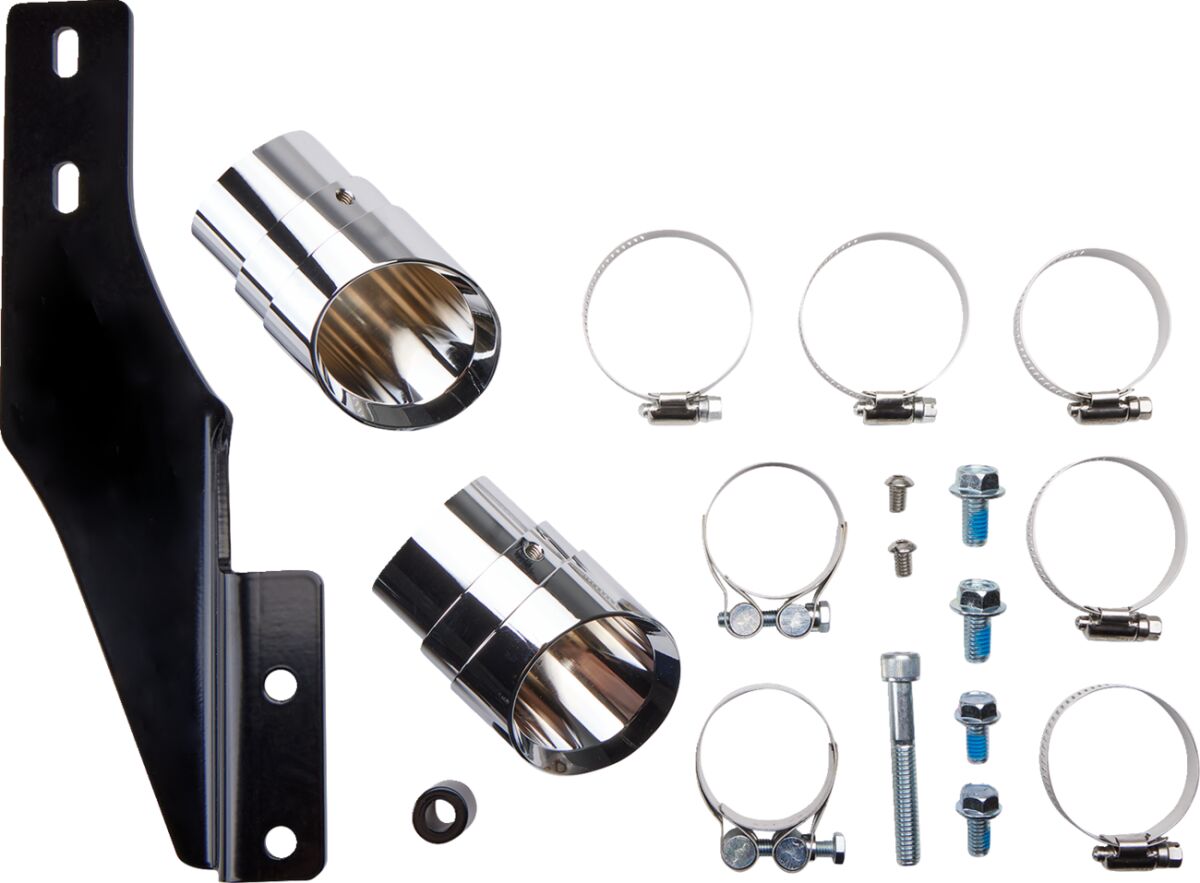 Cobra Speedster Slash Down Exhaust Chrome Full Exhaust System Cobra