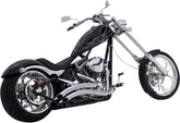 Exhaust Big Radius 2 Into 2 Chrome Vance & Hines Default Title