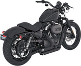 Vance & Hines Shortshots Staggered Exhaust, Black - 04-13 Sportster Allenhead Set Screws Usa Sizes Vance & Hines