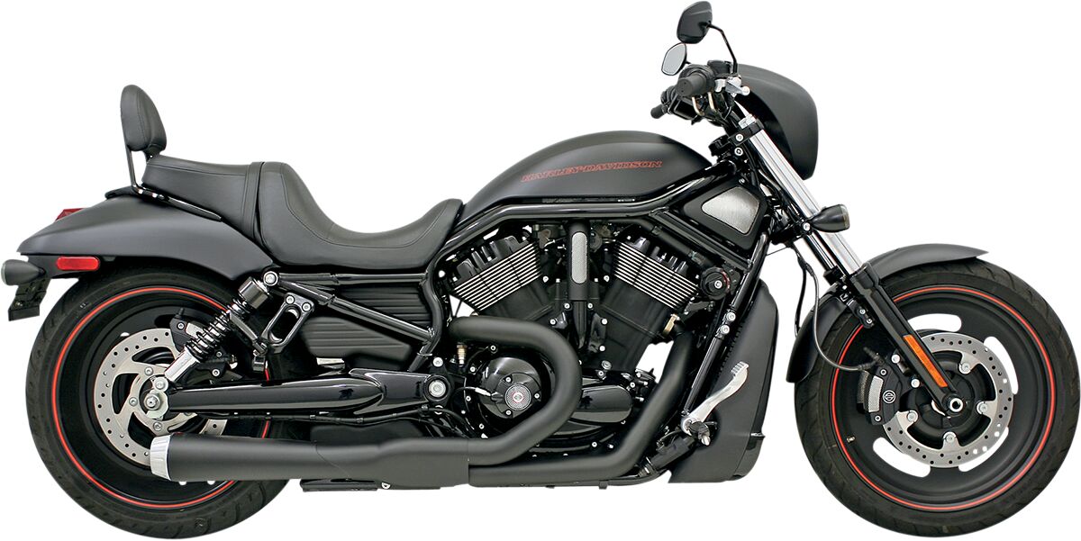 Bassani Xhaust Exhaust Road Rage 2 Into 1 Black Full Exhaust System Bassani Xhaust