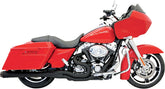 Bassani Xhaust Exhst 2 1 Mega 95 16 Fl Bk SYSTEMS FOR HARLEY Bassani Xhaust