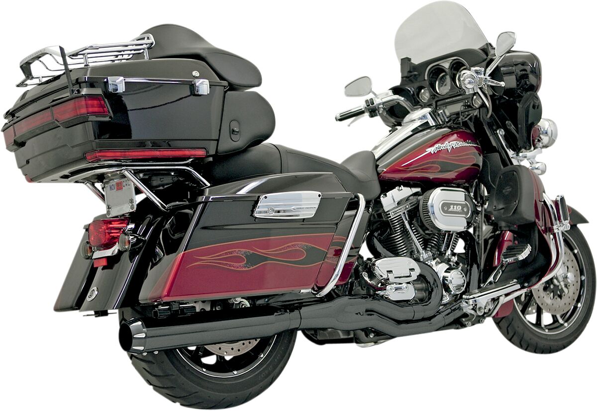 Bassani Xhaust Exhaust B4 95 16 Fl Blk SYSTEMS FOR HARLEY Bassani Xhaust
