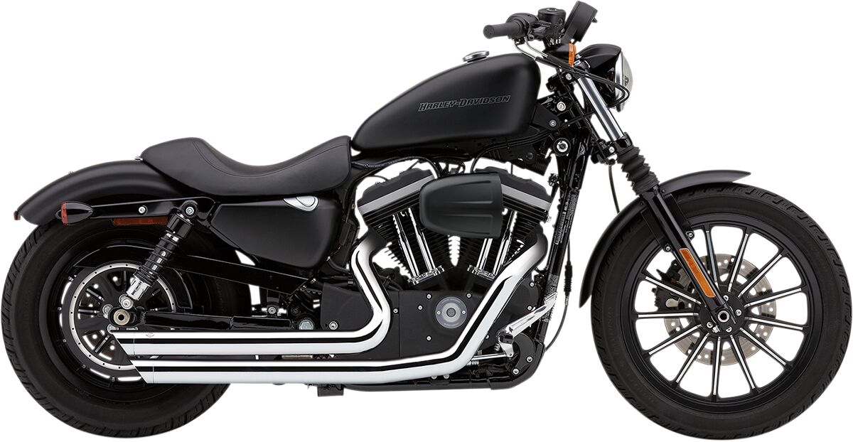 Cobra Speedster Slash Down Exhaust With Powerport Chrome Hd Full Exhaust System Cobra