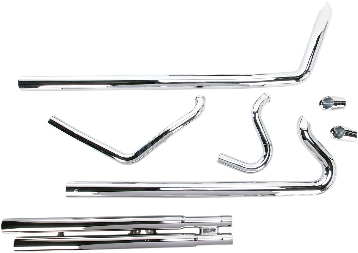 Cobra Speedster Slash Down Exhaust With Power Port Chrome Hd Full Exhaust System Cobra
