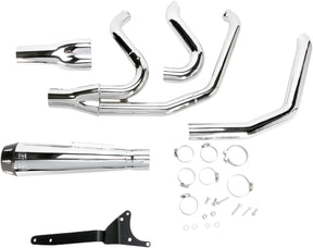Bassani Xhaust Road Rage 2:1 Exhaust System, Chrome - FXR Full Exhaust System Bassani Xhaust