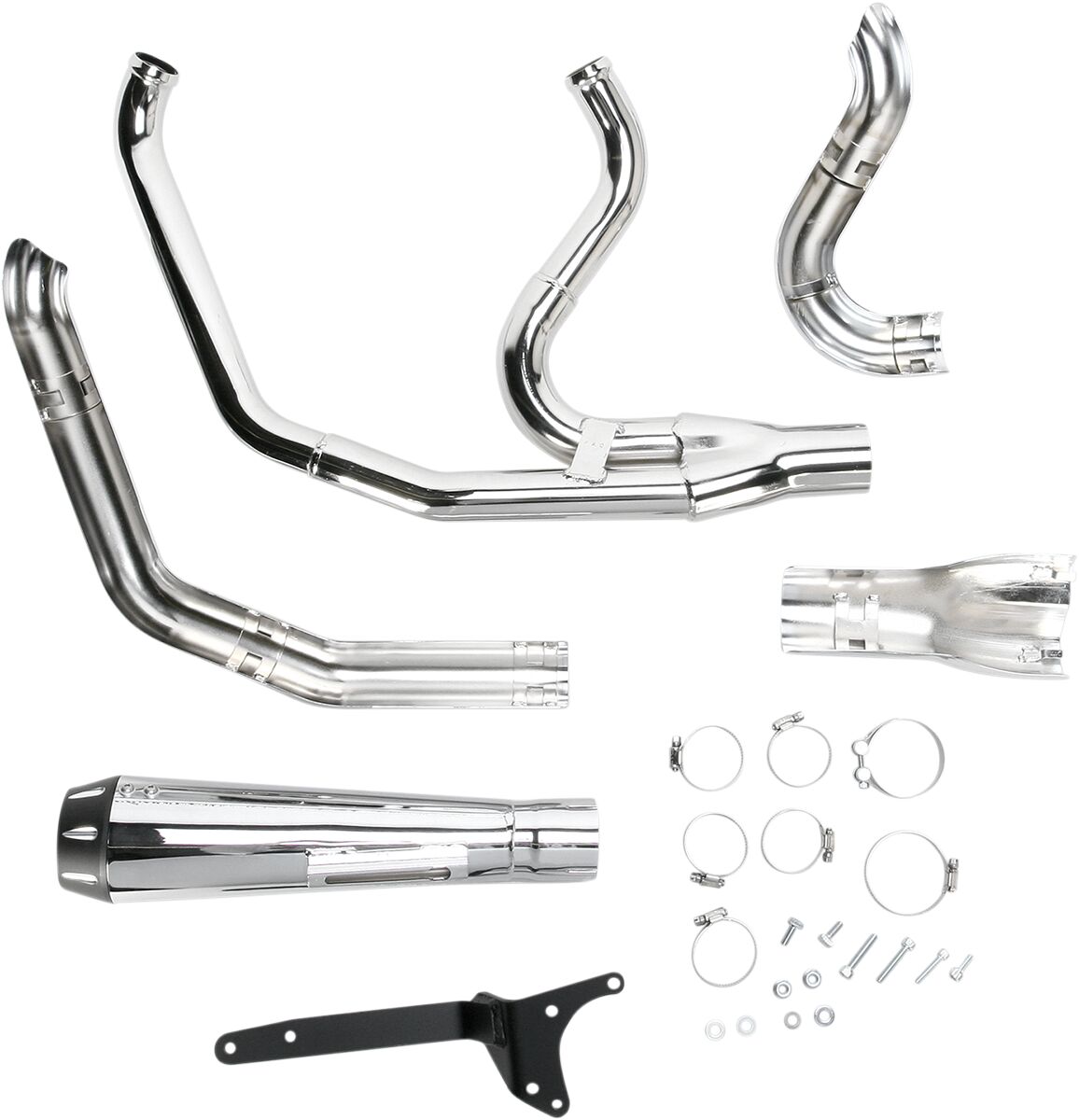 Bassani Xhaust Road Rage 2:1 Exhaust System, Chrome - FXR Full Exhaust System Bassani Xhaust