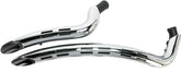 Exhaust Radial Sweepers Black W/ Chrome Heatshields W/ Holes Bassani Xhaust Default Title