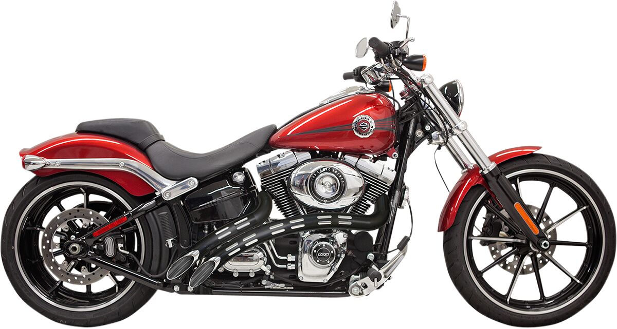 Bassani Xhaust Exhaust Swpr 86 17 Ch/Bk SYSTEMS FOR HARLEY Bassani Xhaust