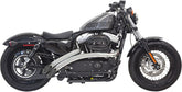 Bassani Xhaust Sweeper Radius Exhaust System, Chrome - 14-20 Sportster Full Exhaust System Bassani Xhaust