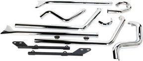 Bassani Xhaust Exhaust System True Duals W/ 36" Fishtail W/O Baffles Chrome Full Exhaust System Bassani Xhaust