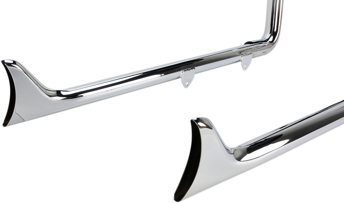 Bassani Xhaust Exhaust System True Duals W/ 36" Fishtail W/O Baffles Chrome Full Exhaust System Bassani Xhaust