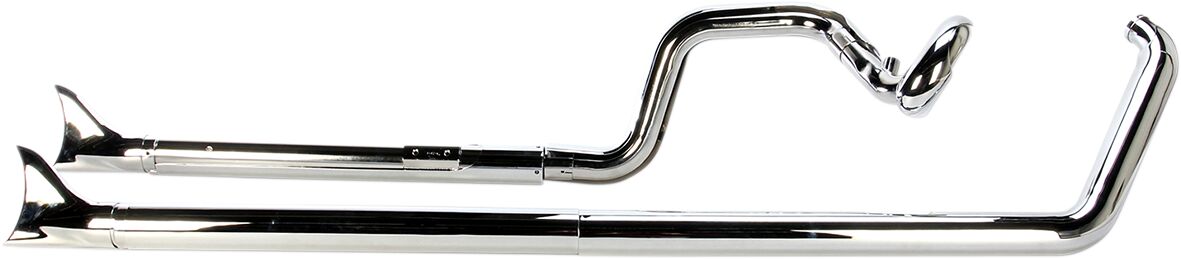 Cobra True Duals Exhaust System Chrome With Fishtail Tips Full Exhaust System Cobra
