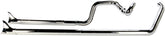 Cobra True Duals Exhaust System Chrome With Fishtail Tips Full Exhaust System Cobra
