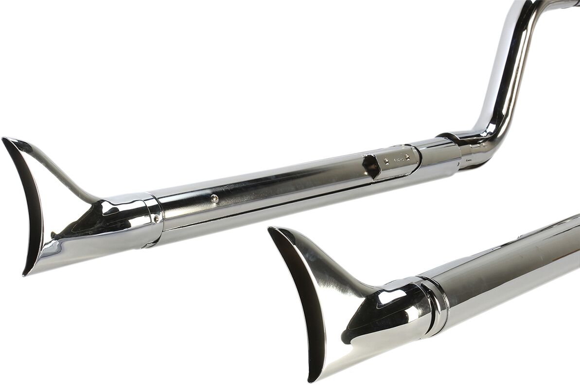Cobra True Duals Exhaust System Chrome With Fishtail Tips Full Exhaust System Cobra