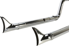 Cobra True Duals Exhaust System Chrome With Fishtail Tips Full Exhaust System Cobra