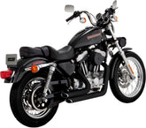 Vance & Hines Shortshots Staggered Exhaust, Black - 99-03 Sportster Full Exhaust System Vance & Hines