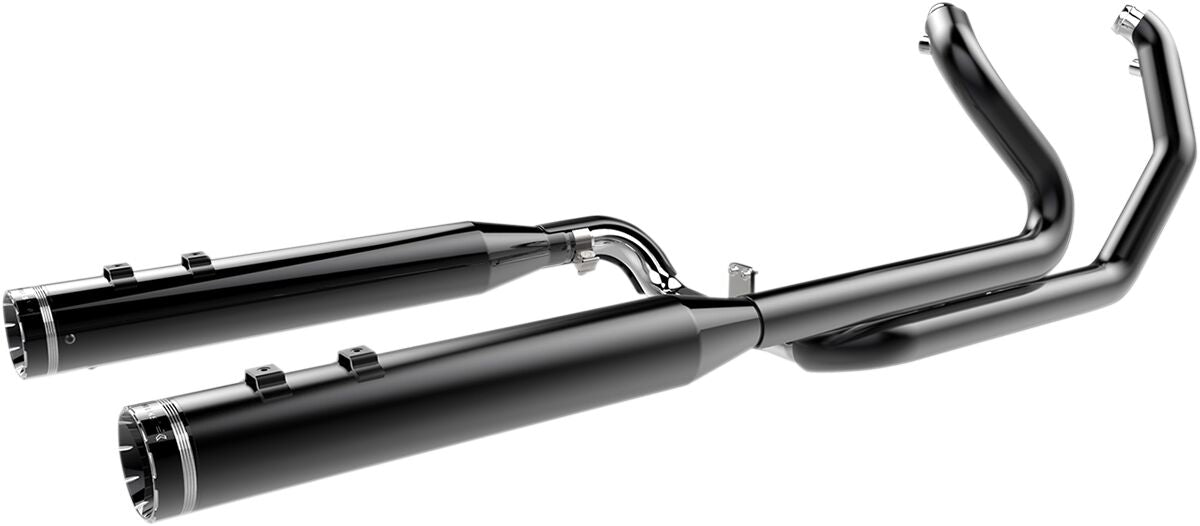 Khrome Werks Exhaust System 2 Into 2 With Two Step Crossover Header Black Full Exhaust System Khrome Werks