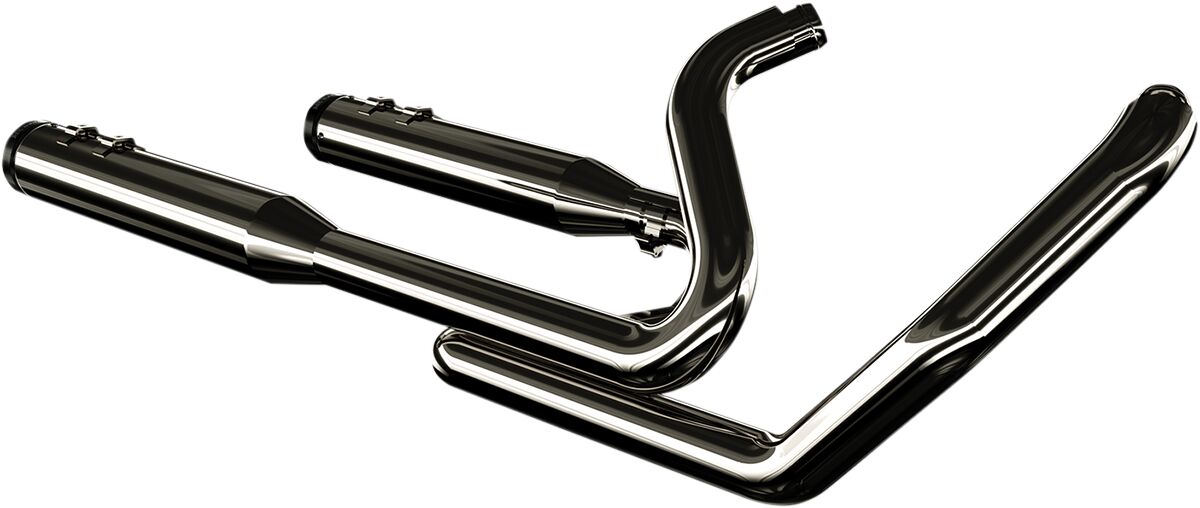 Khrome Werks Exhaust System 2 Into 2 With Two Step Crossover Header Black Full Exhaust System Khrome Werks