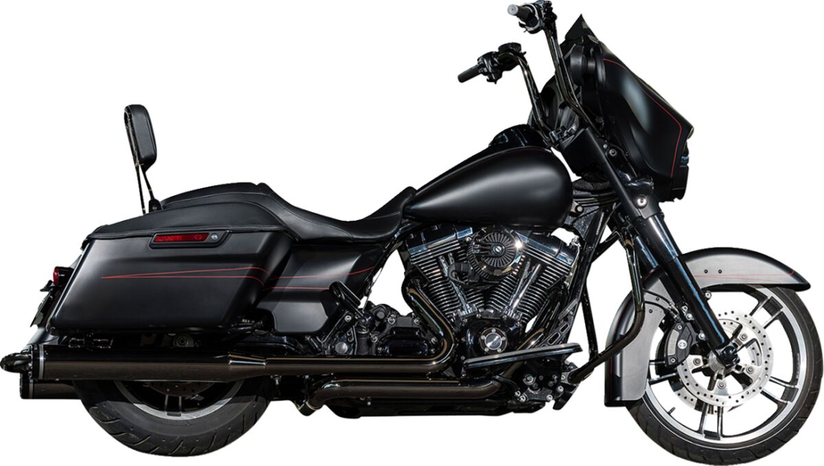 Khrome Werks Exhaust System 2 Into 2 With Two Step Crossover Header Black Full Exhaust System Khrome Werks