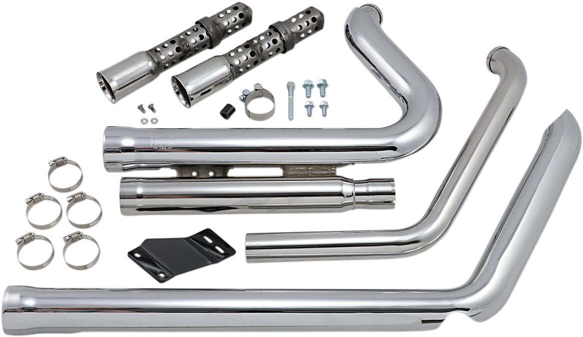 Cobra Exhaust System Speedster 909 Short 2 Into 2 Chrome Full Exhaust System Cobra