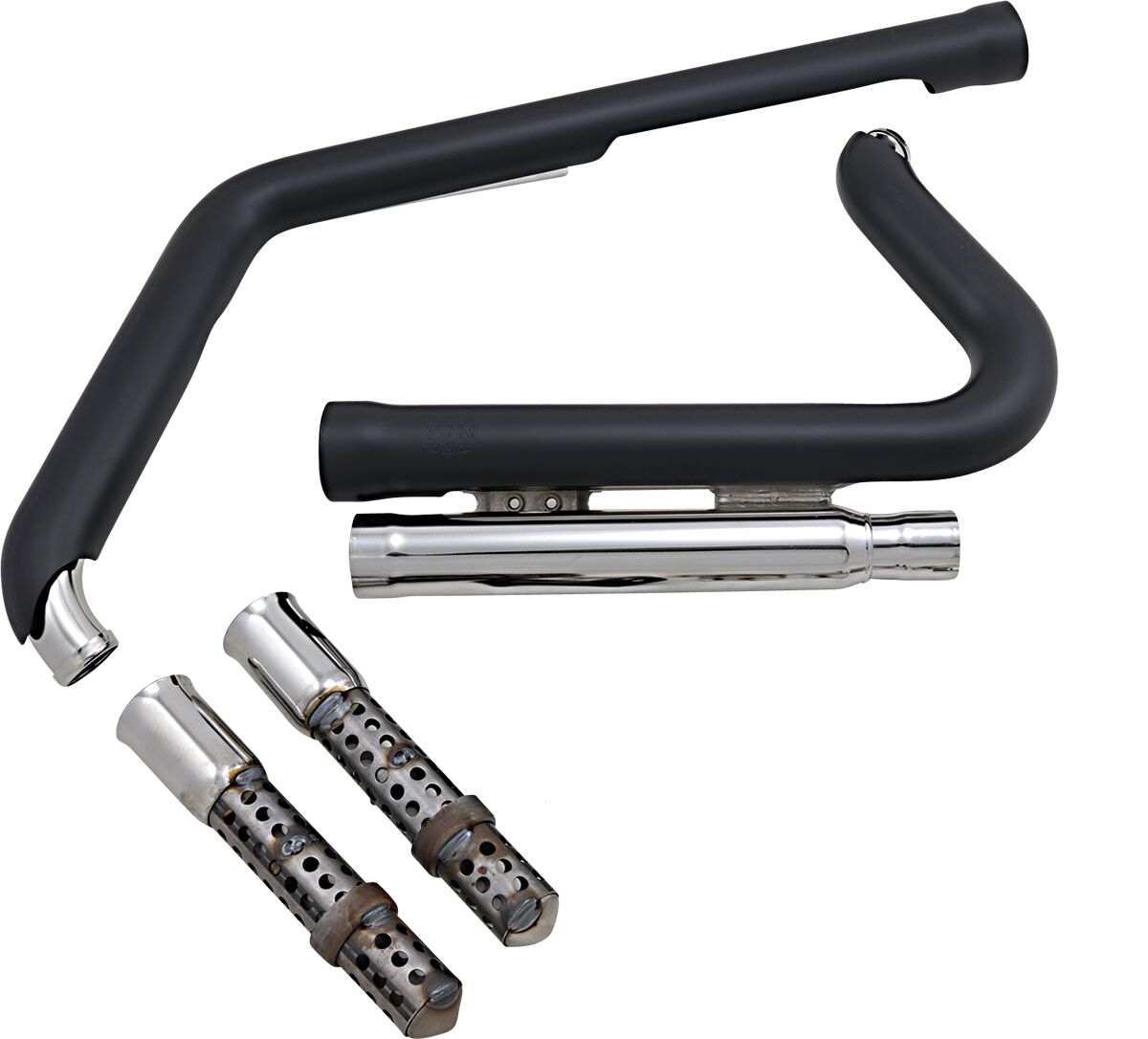 Cobra Exhaust System Speedster 909 Short 2 Into 2 Black Full Exhaust System Cobra
