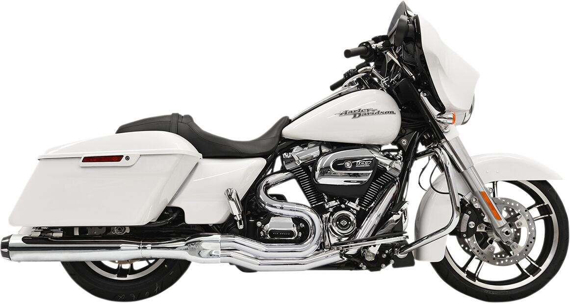 Bassani Xhaust Road Rage B4 2:1 Exhaust System, Chrome - 17+ Touring Full Exhaust System Bassani Xhaust