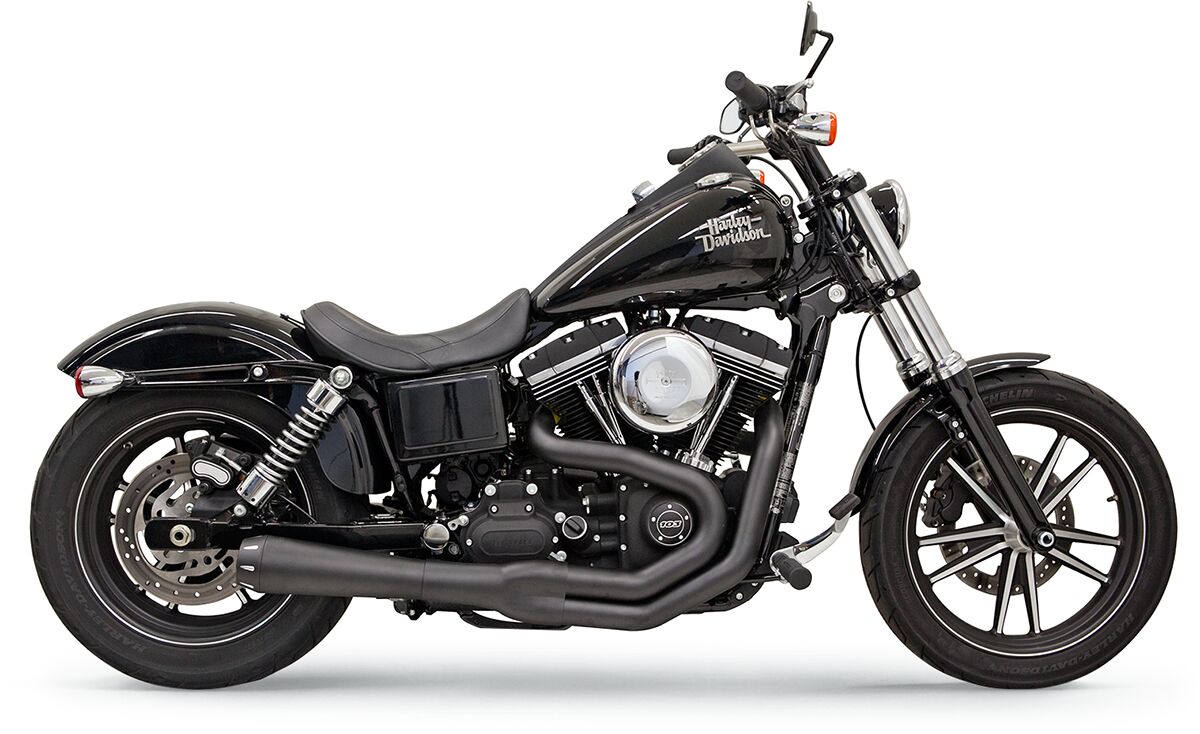 Bassani Xhaust Road Rage II Mega Power 2:1 Systems - Dyna Full Exhaust Systems Bassani Xhaust Black