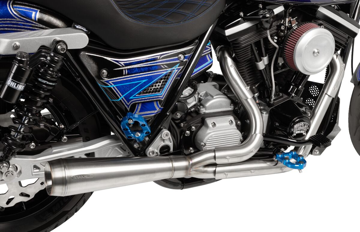 Trask Assault 2:1 Exhaust, Brushed Stainless - FXR Full Exhaust System Trask Performance